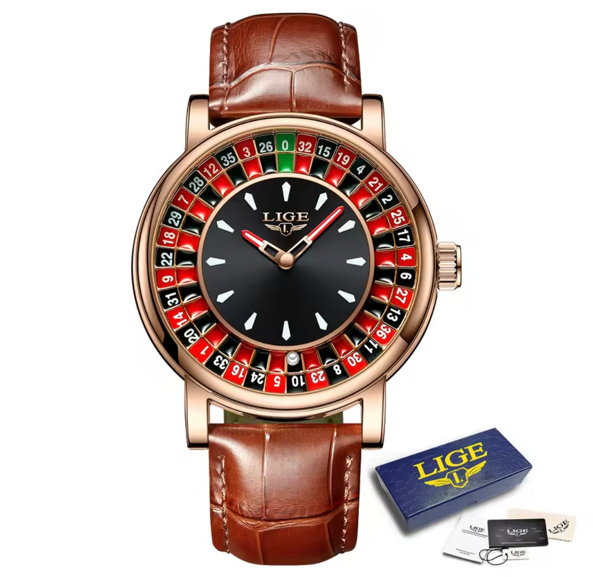 Roulette dial watch