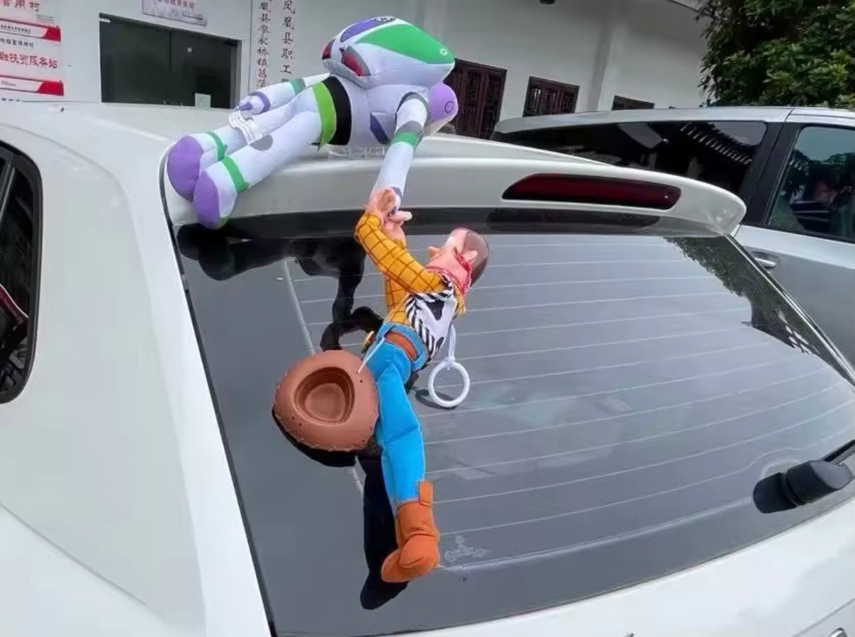 Hanging Toy Story dolls