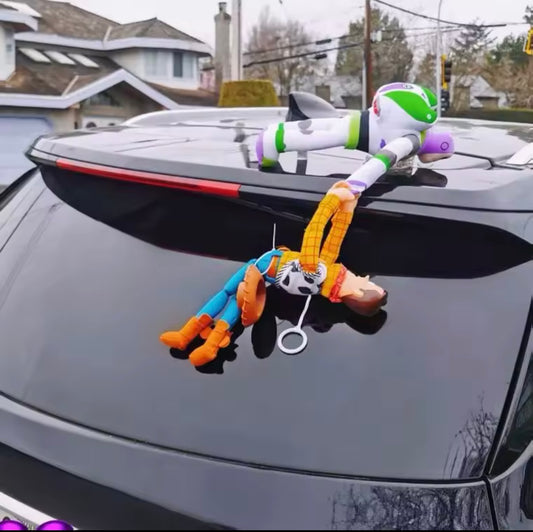 Hanging Toy Story dolls